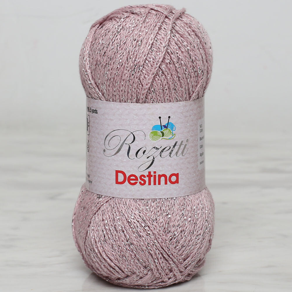 Rozetti Destina 50 gr Açık Pembe El Örgü İpi - 45007